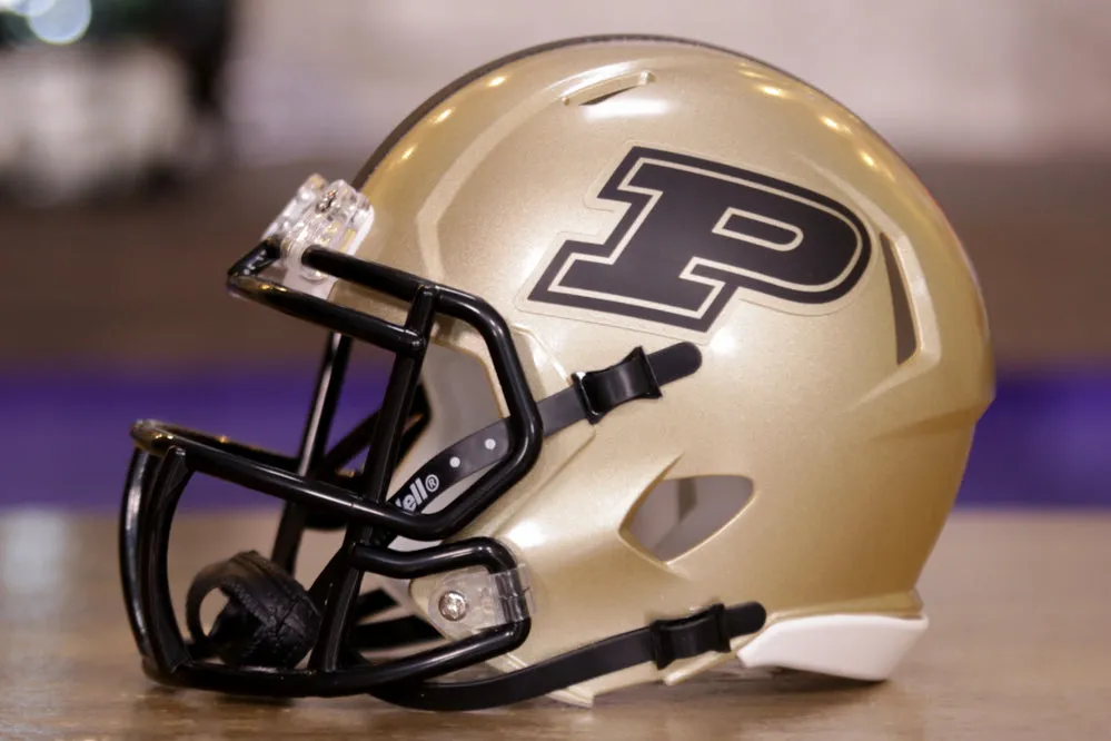 Purdue Boilermakers Riddell Speed Mini Helmet - Alternate Gold
