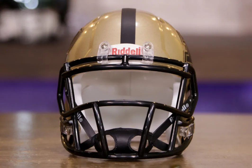 Purdue Boilermakers Riddell Speed Mini Helmet - Alternate Gold