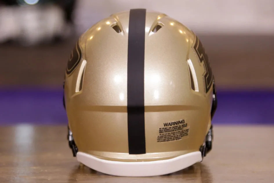 Purdue Boilermakers Riddell Speed Mini Helmet - Alternate Gold