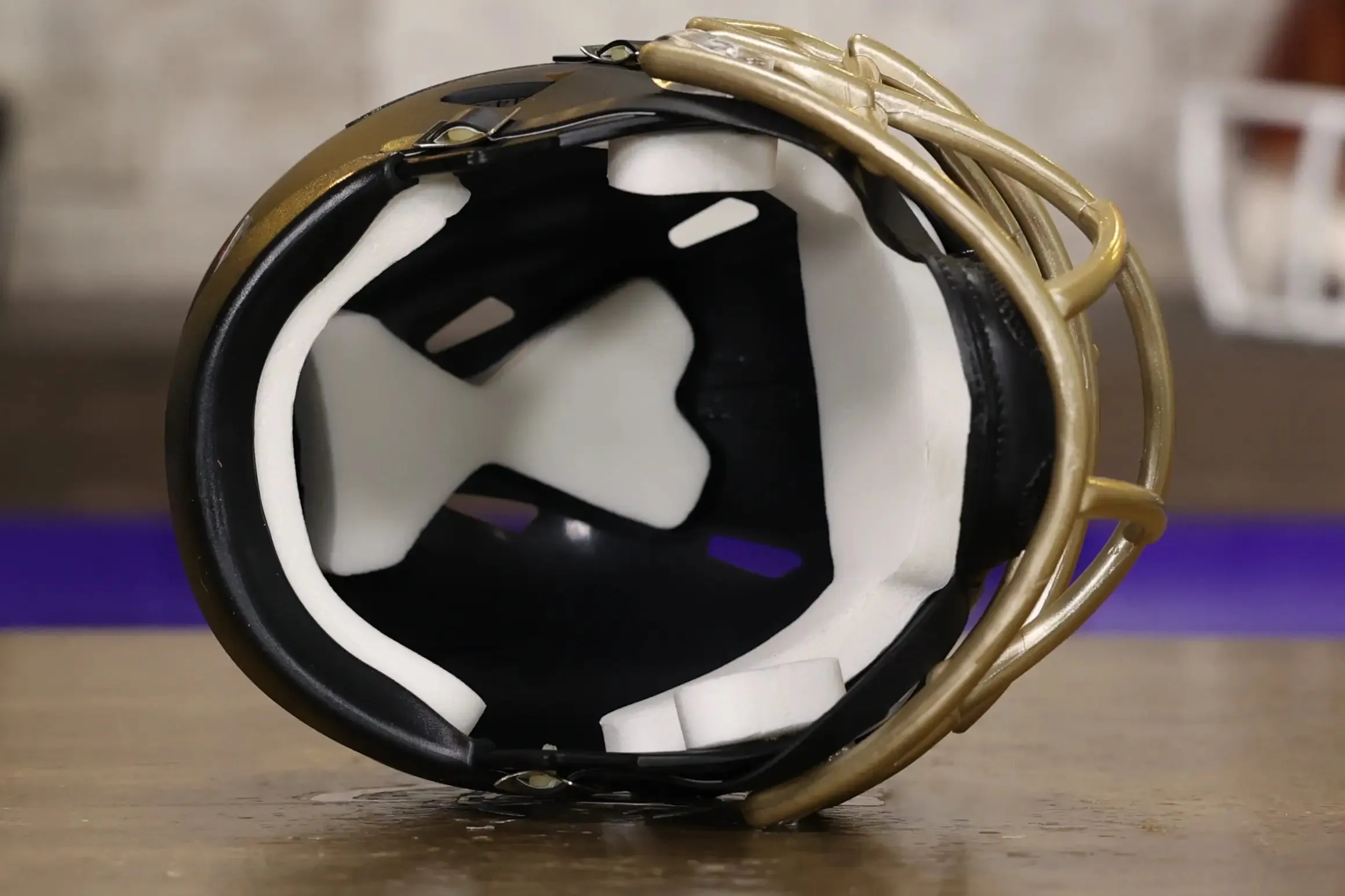 Purdue Boilermakers Riddell Speed Mini Helmet - Script