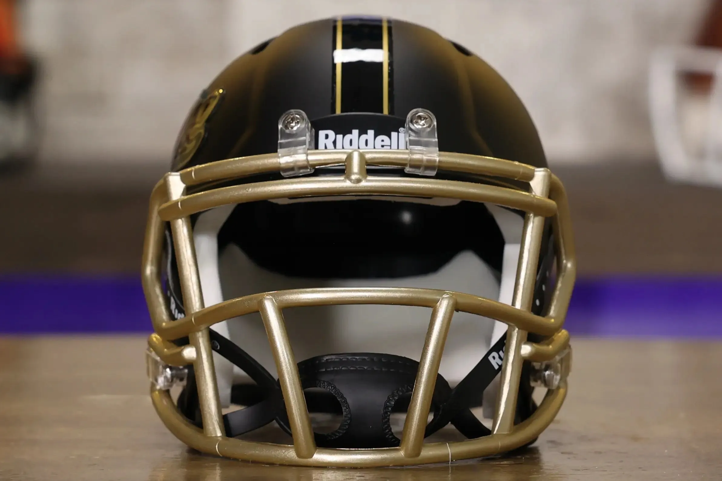 Purdue Boilermakers Riddell Speed Mini Helmet - Script