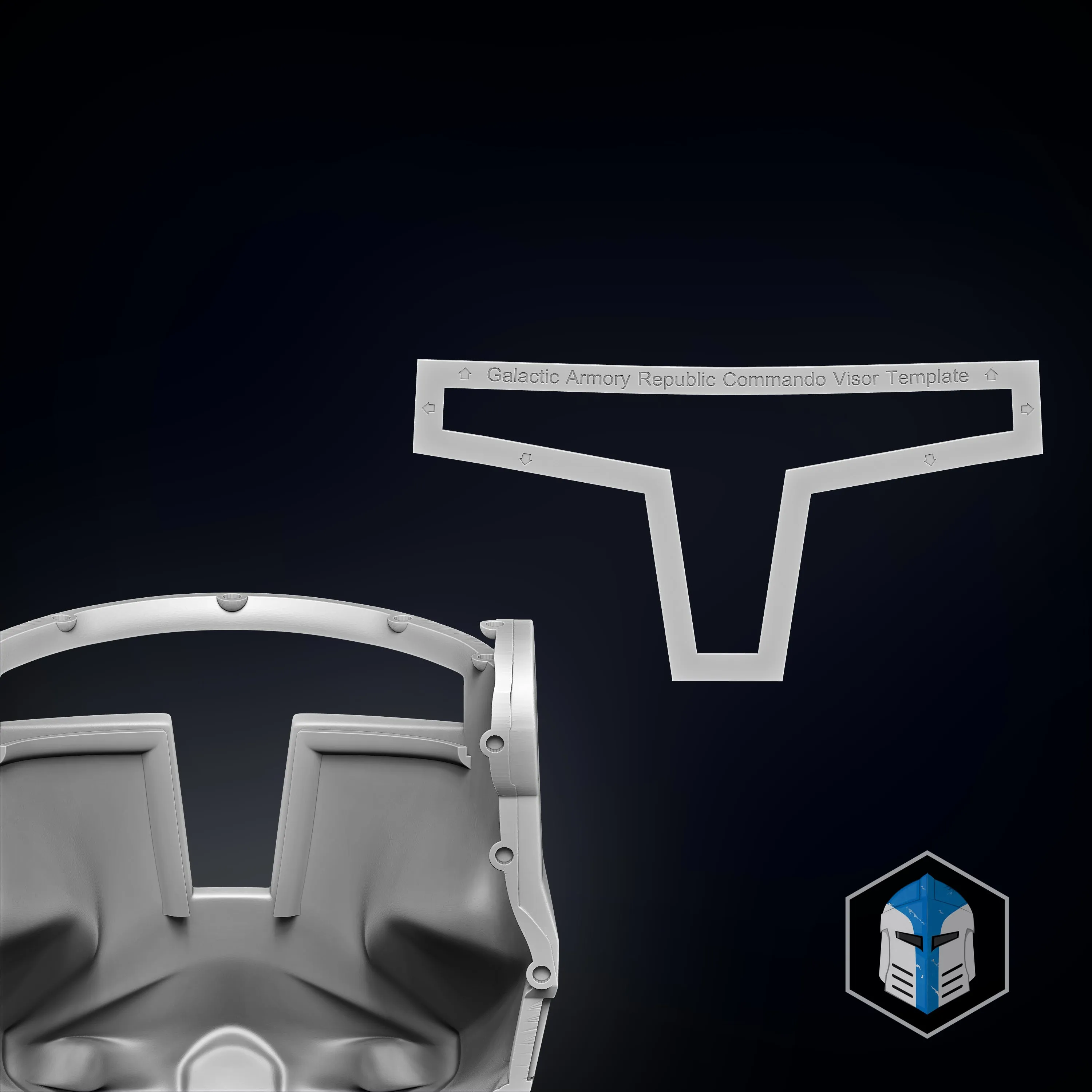 Republic Commando Clone Trooper Helmet - 3D Print Files
