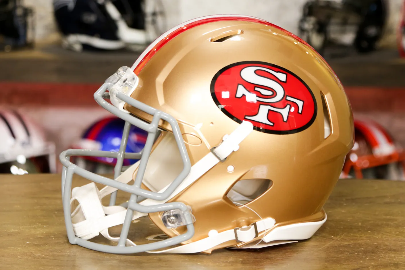San Francisco 49ers Riddell Speed Authentic Helmet - 1964-1995 Throwback - OPEN BOX