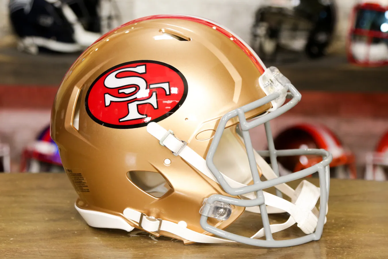 San Francisco 49ers Riddell Speed Authentic Helmet - 1964-1995 Throwback - OPEN BOX