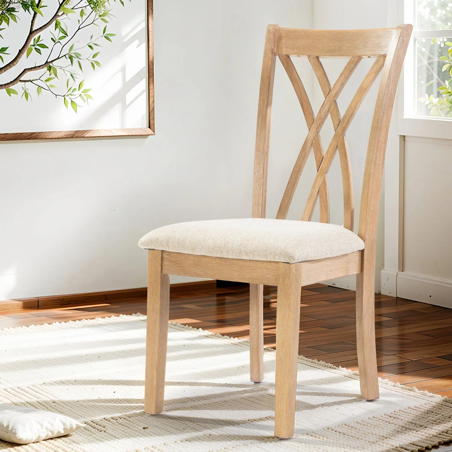 Streamdale Modern 6-Chair Dining Set (60" Table)