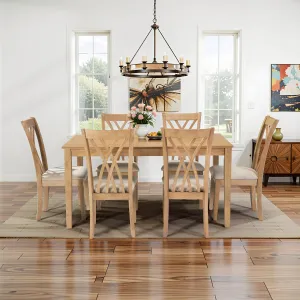 Streamdale Modern 6-Chair Dining Set (60" Table)