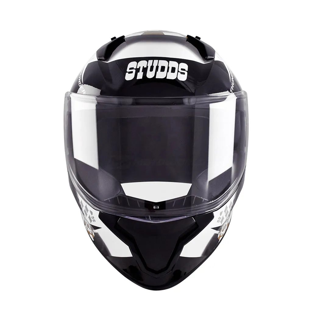 STUDDS THUNDER MOTORCYCLE FULL FACE HELMET (w/ FREE EXTRA VISOR)