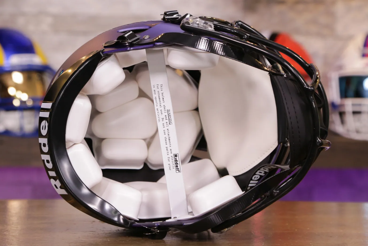 TCU Horned Frogs Riddell Speed Authentic Helmet - Satin Purple