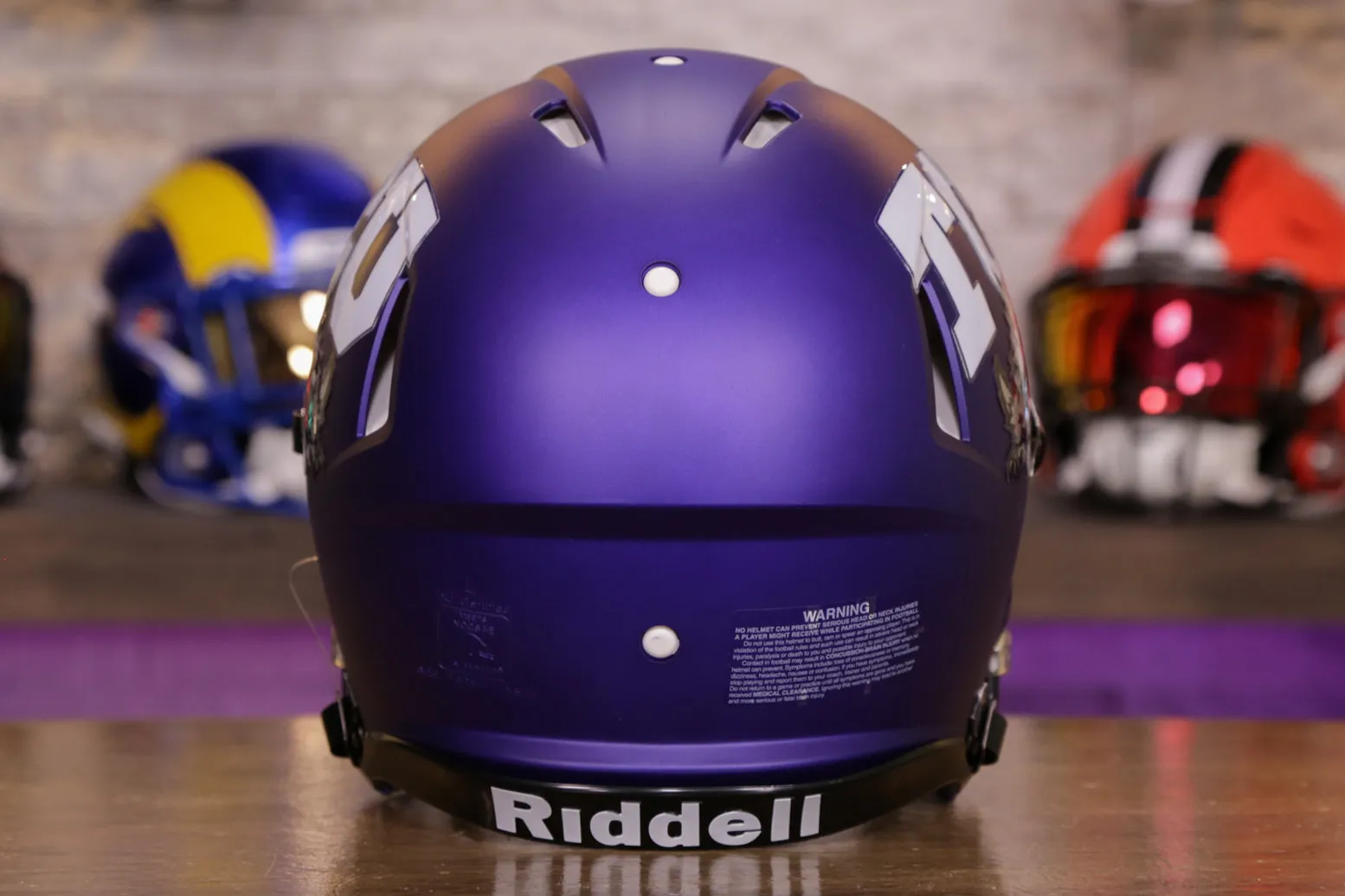 TCU Horned Frogs Riddell Speed Authentic Helmet - Satin Purple