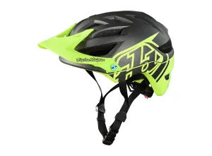 Troy Lee Designs A1 MIPS Classic Helmet - Youth - Dark Gray-Yellow