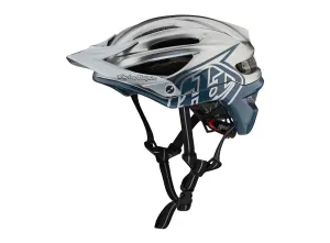 Troy Lee Designs A2 MIPS MTB Helmet - Decoy - Silver-Air Force Blue - 2019