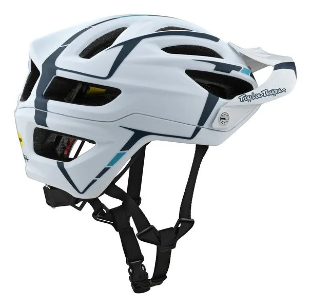 Troy Lee Designs A2 MIPS MTB Helmet - Sliver - White-Marine