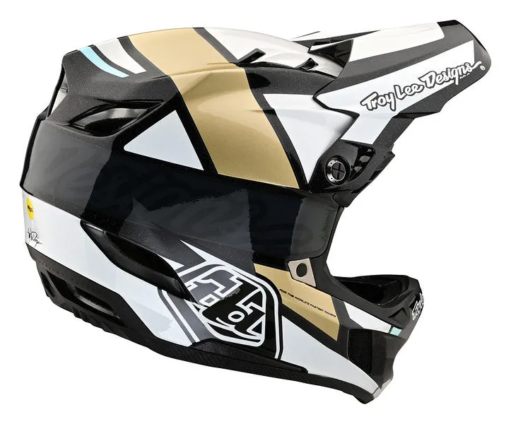 Troy Lee Designs D4 Carbon Full Face Helmet - MIPS - Team - Gold - 2023