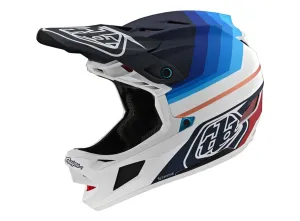 Troy Lee Designs D4 Carbon Full Face Helmet - Mirage - Navy-White - 2020