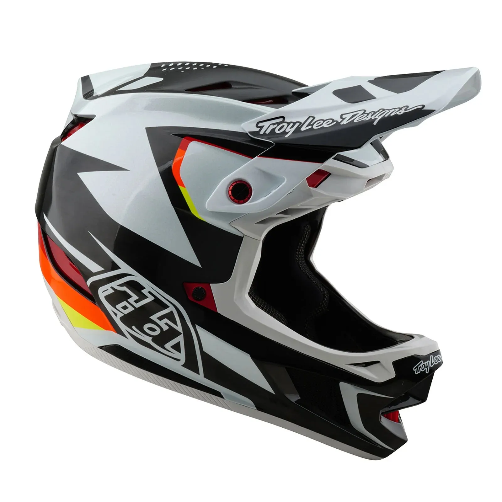 Troy Lee Designs D4 Carbon Full Face Helmet - Optic - Black