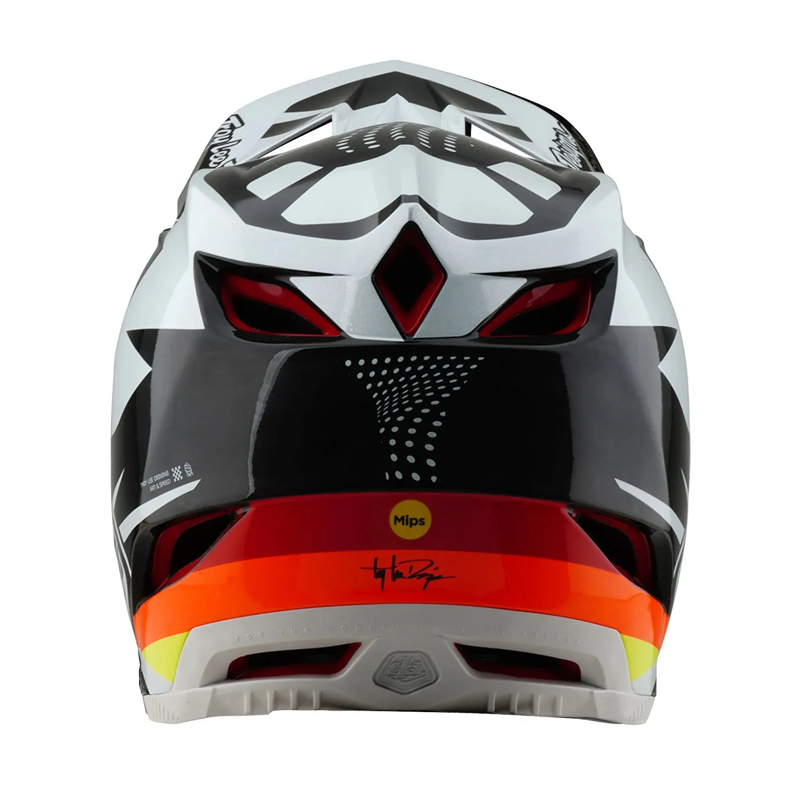 Troy Lee Designs D4 Carbon Full Face Helmet - Optic - Black