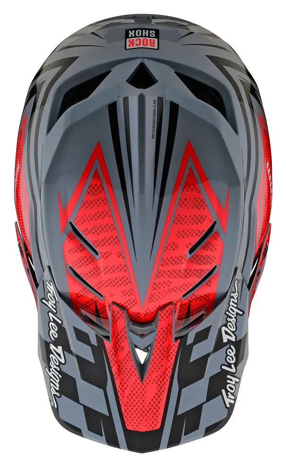 Troy Lee Designs D4 Carbon Full Face Helmet with MIPS - SRAM - Red-Black