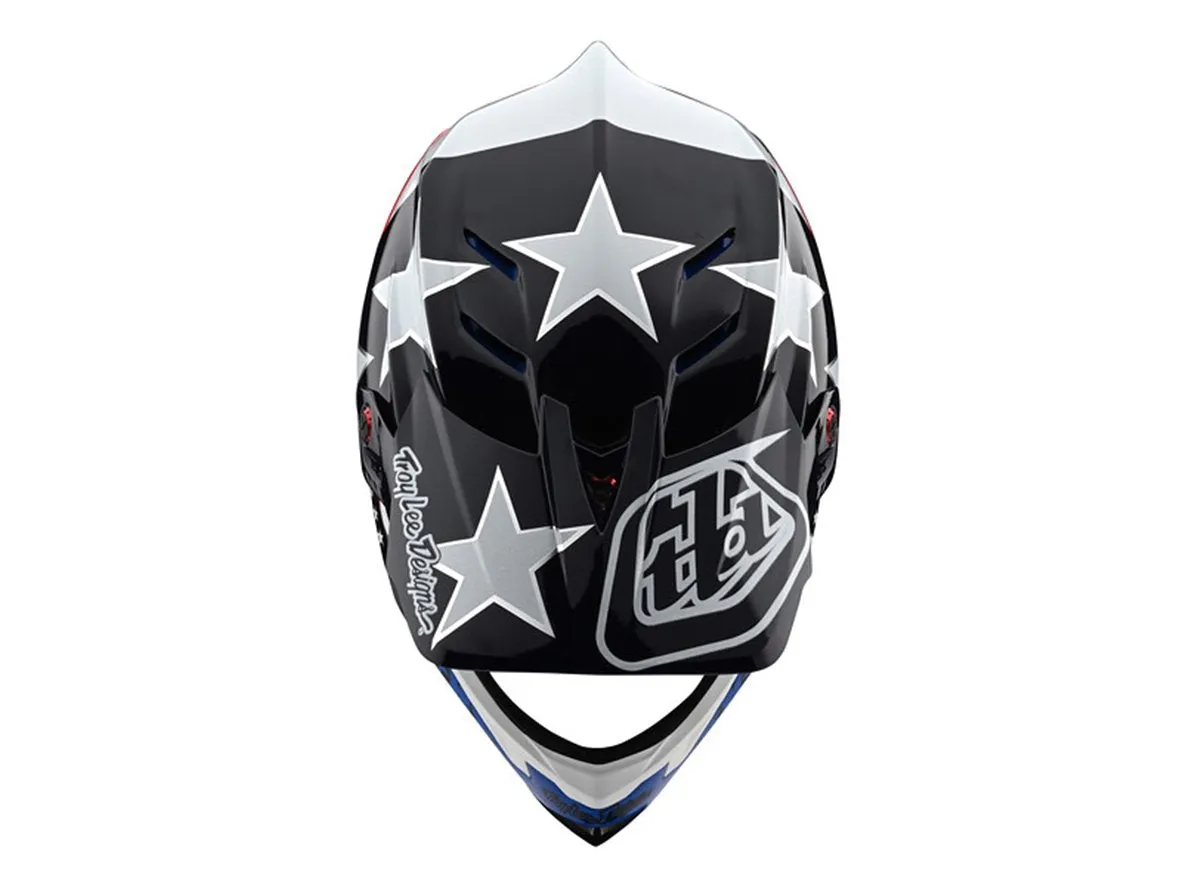 Troy Lee Designs D4 Composite Full Face Helmet - Freedom 2.0 - Red-White - 2020