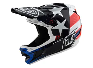 Troy Lee Designs D4 Composite Full Face Helmet - Freedom 2.0 - Red-White - 2020