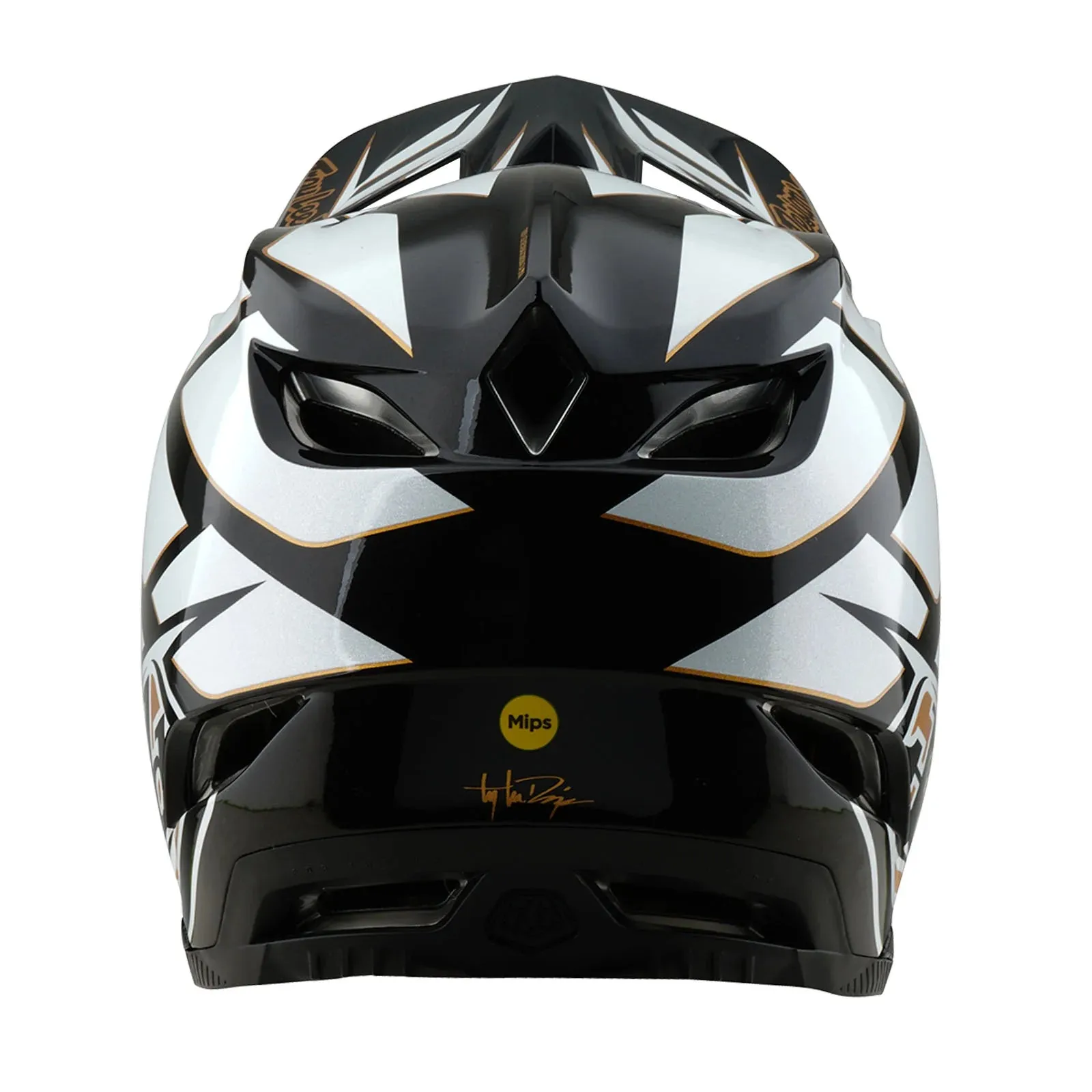 Troy Lee Designs D4 Composite Full Face Helmet - Ghostwing - White