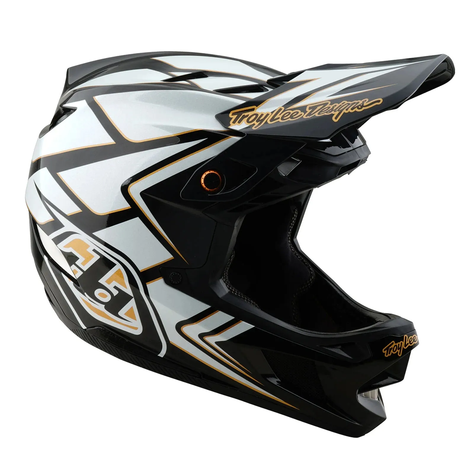 Troy Lee Designs D4 Composite Full Face Helmet - Ghostwing - White