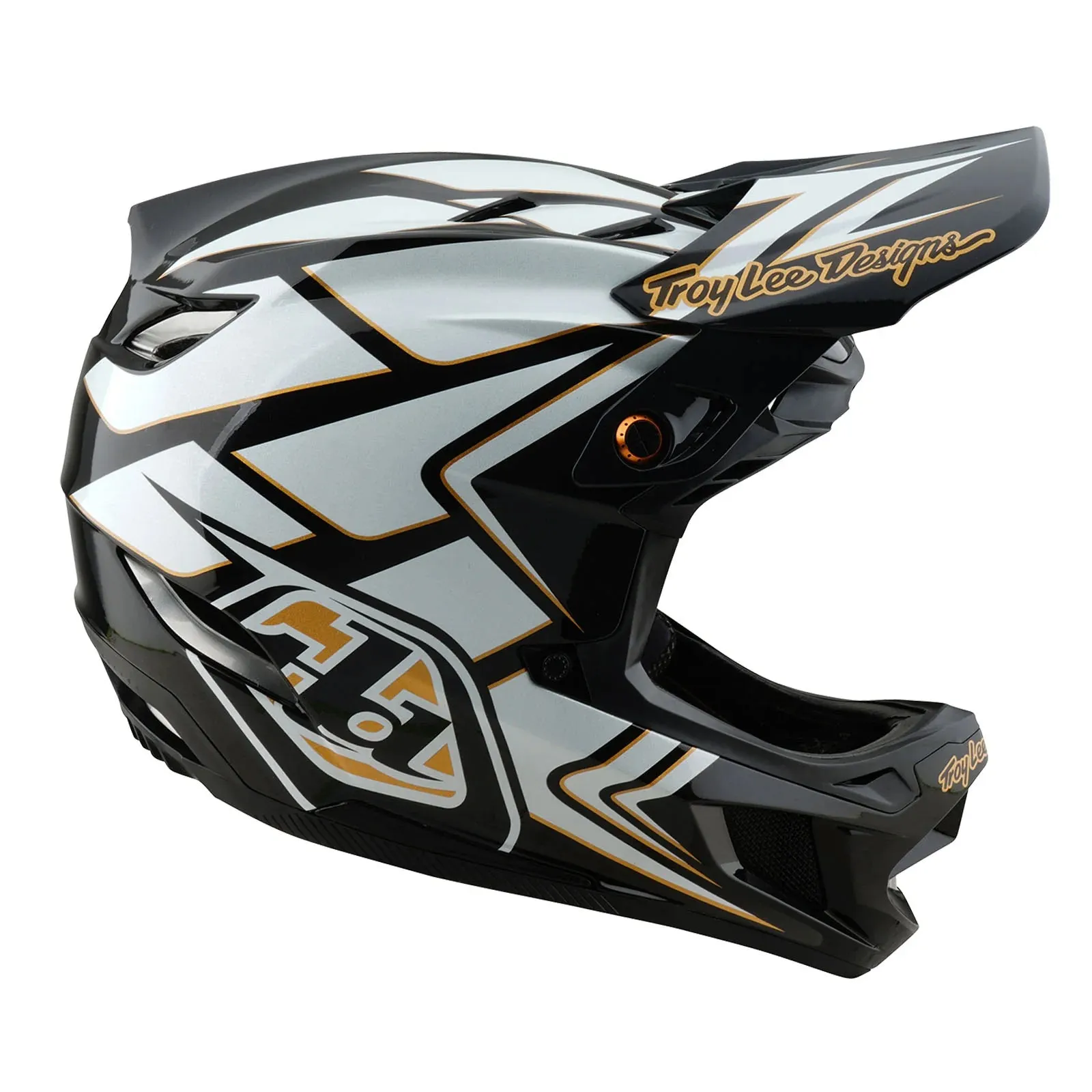 Troy Lee Designs D4 Composite Full Face Helmet - Ghostwing - White