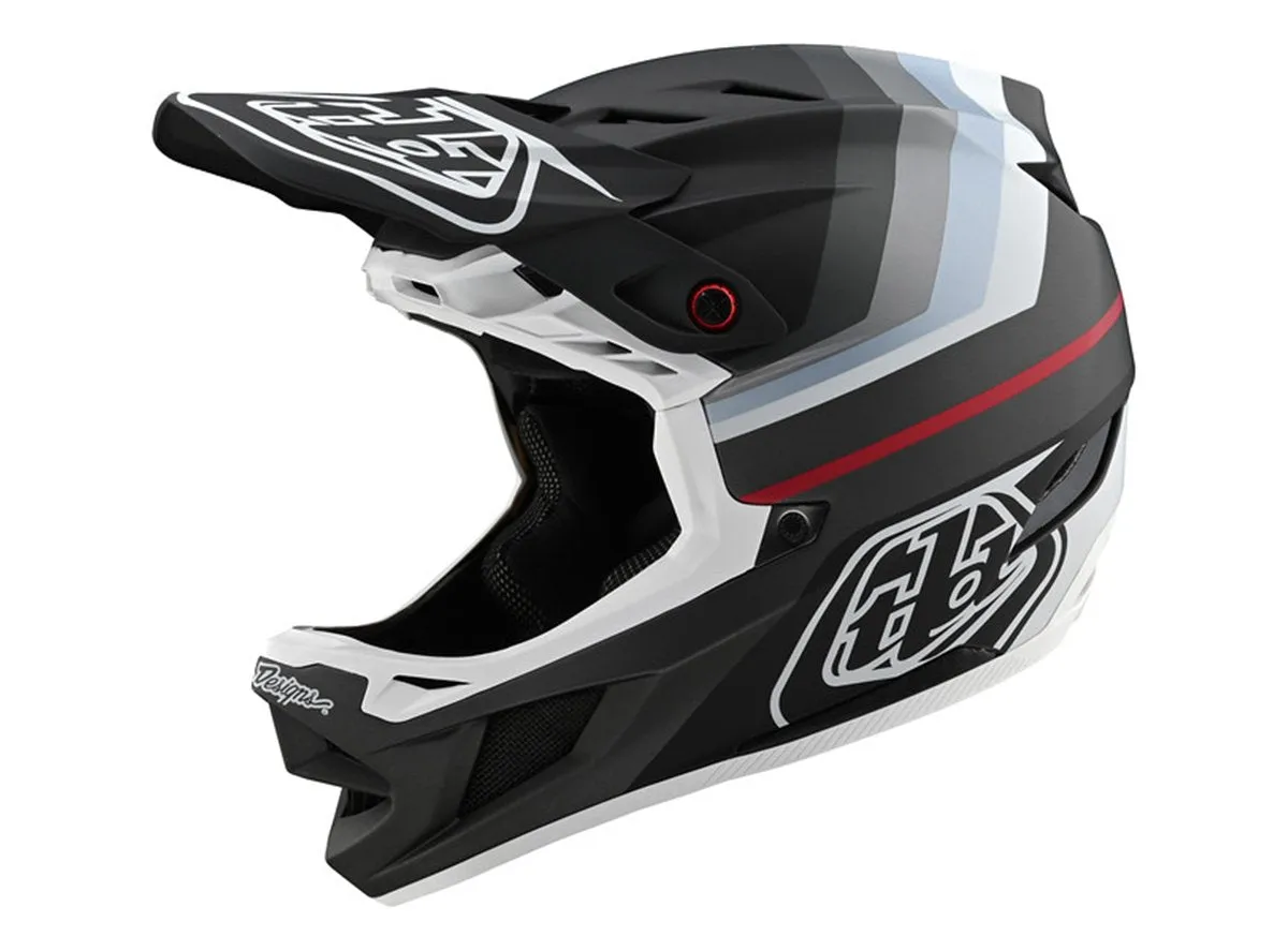 Troy Lee Designs D4 Composite Full Face Helmet - Mirage - Black-Silver - 2020
