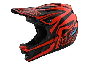 Troy Lee Designs D4 Composite Full Face Helmet - Slash - Orange-Black - 2020