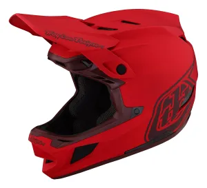Troy Lee Designs D4 Composite Full Face Helmet with MIPS - Stealth - Red - 2023