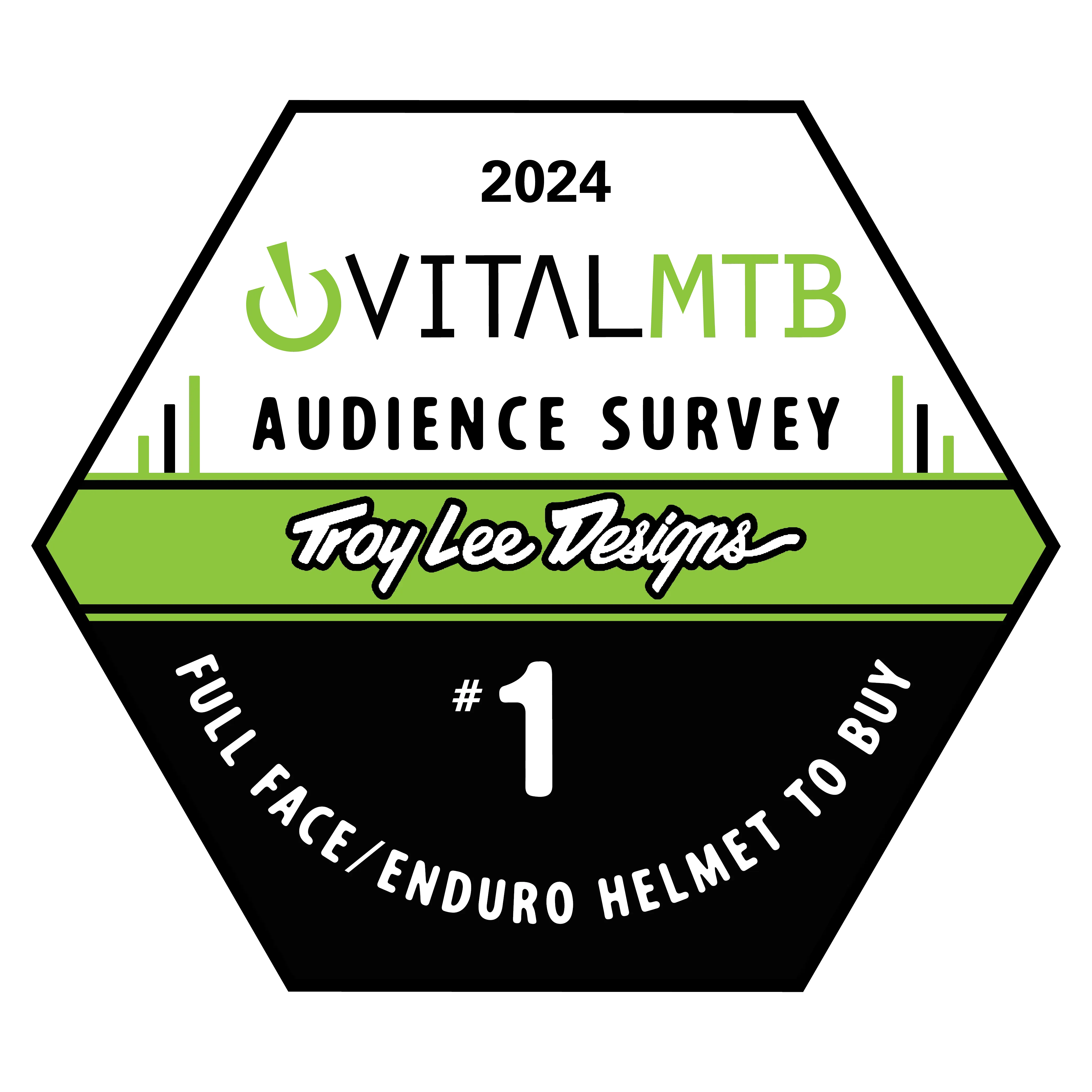 Troy Lee Designs D4 Polyacrylite Full Face Helmet - Fifty-50 - Navy-Glo Yellow