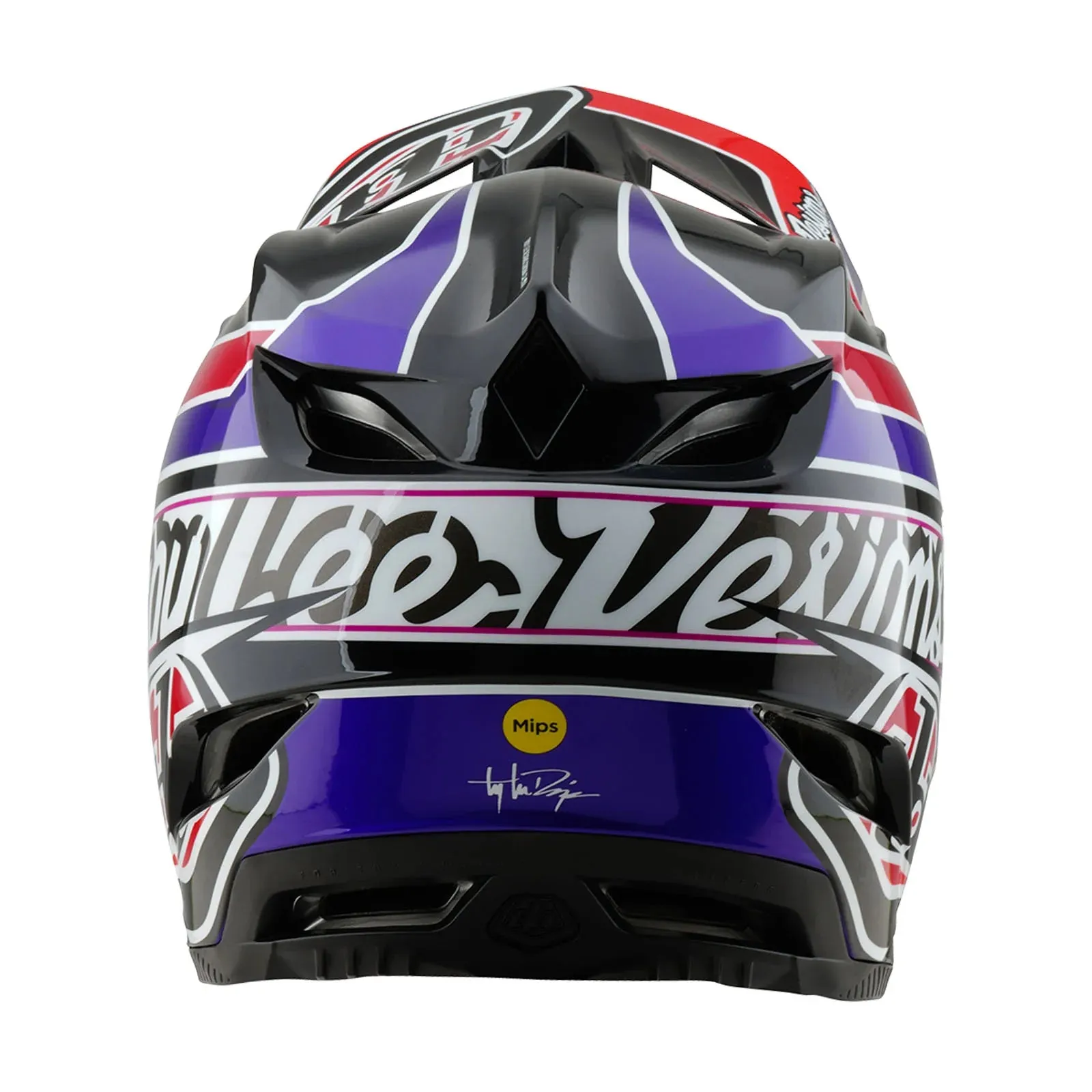Troy Lee Designs D4 Polyacrylite Full Face Helmet - Linear - Black