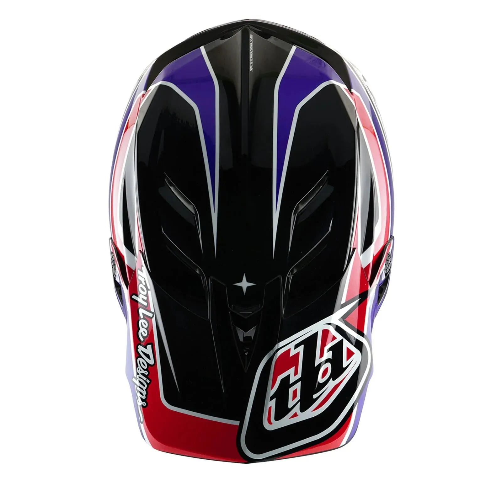 Troy Lee Designs D4 Polyacrylite Full Face Helmet - Linear - Black
