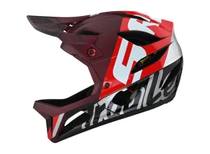 Troy Lee Designs Stage Full Face Helmet - Nova SRAM - Burgundy - 2021