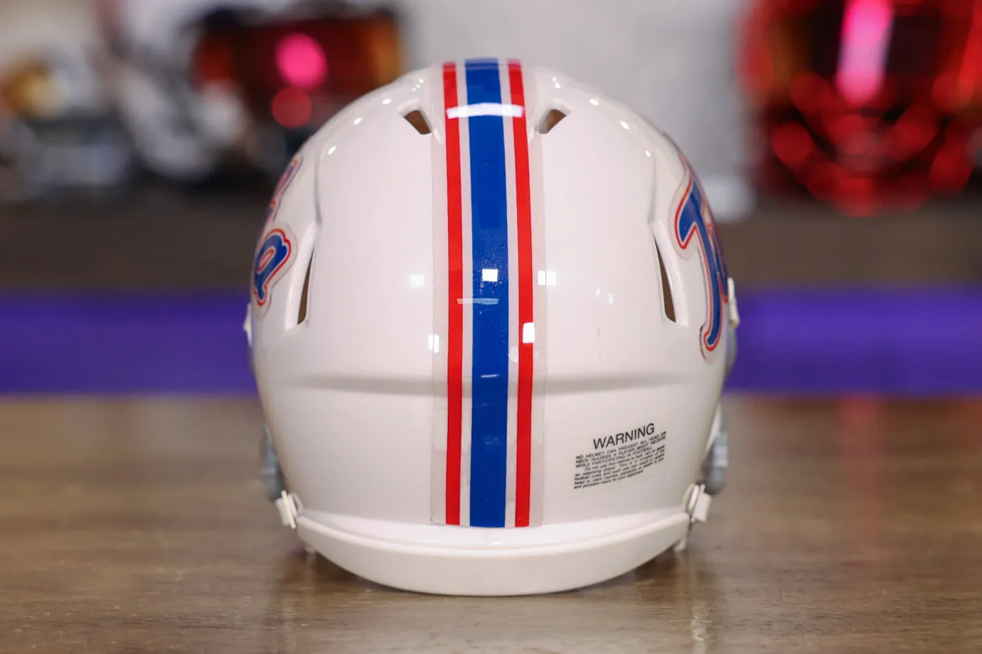 Tulsa Golden Hurricane Riddell Speed Mini Helmet - White