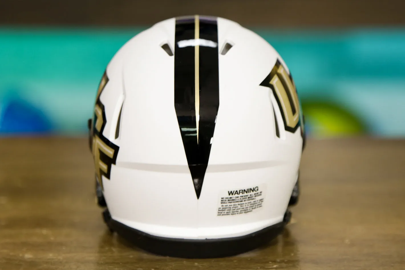 UCF Golden Knights Riddell Speed Mini Helmet - Matte White