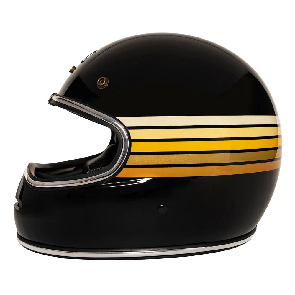 Urban Full Face Helmet BigBore Golden Stripes
