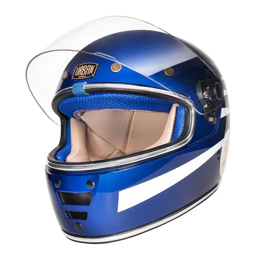 Urban Full Face Helmet Cafe Racer Shifuto Blue
