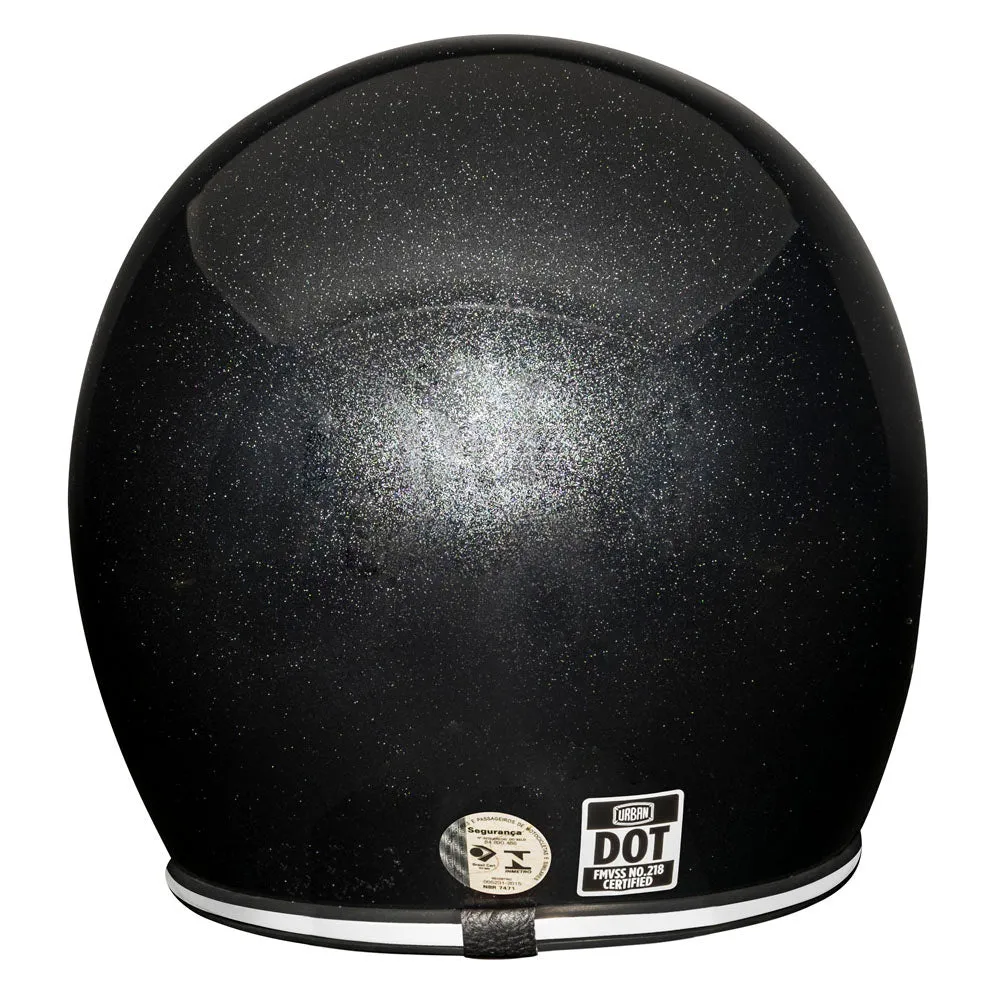 Urban Open Face Helmet Tracer Black Flake