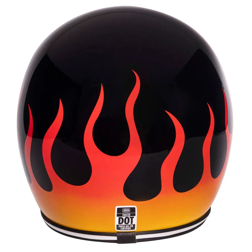 Urban Open Face Helmet Tracer Rising Fire
