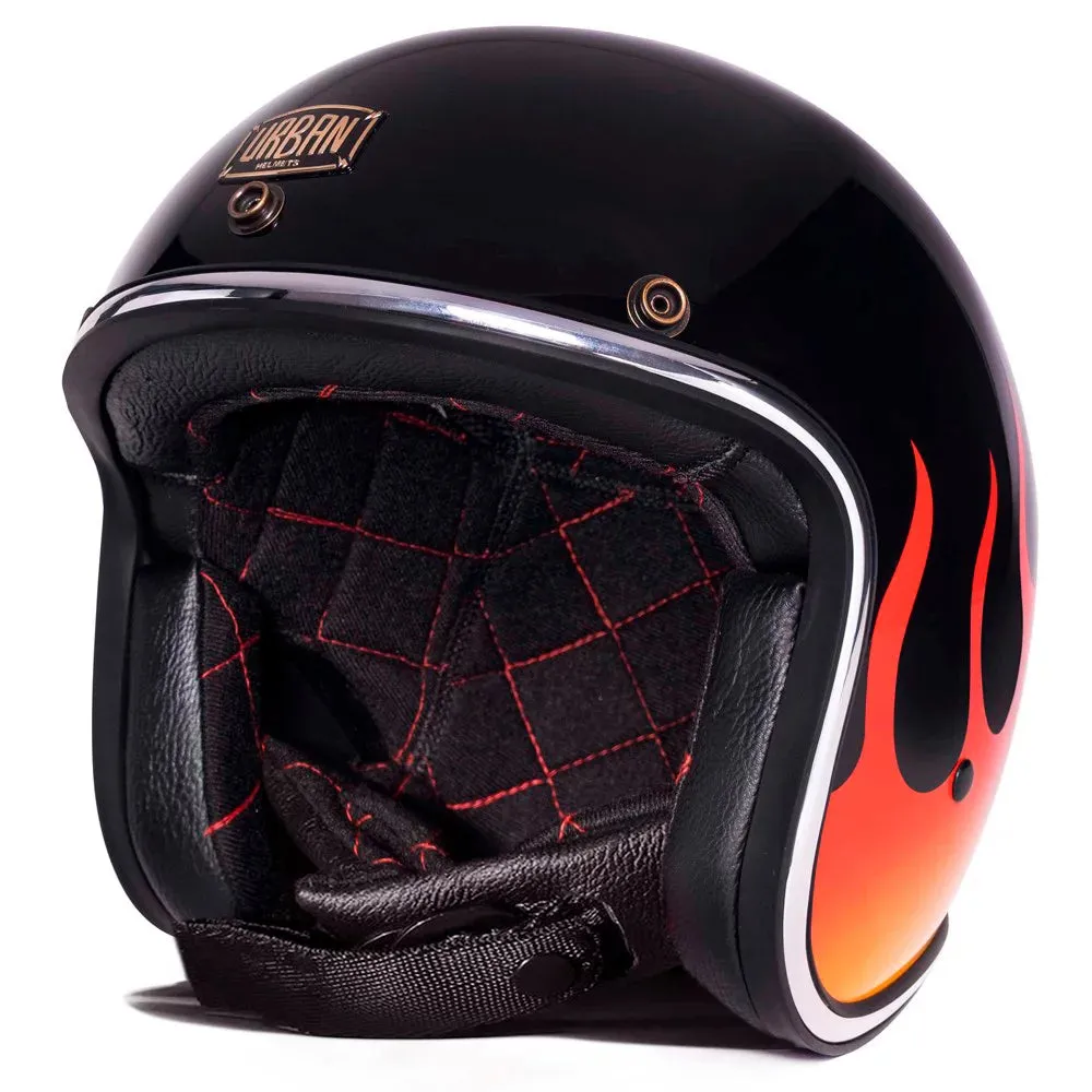 Urban Open Face Helmet Tracer Rising Fire