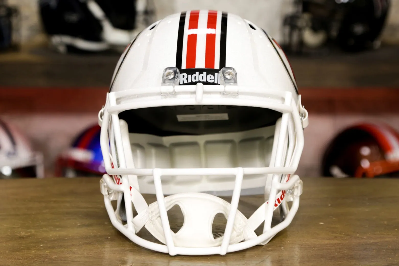 Utah Utes Riddell Speed Display Helmet - White