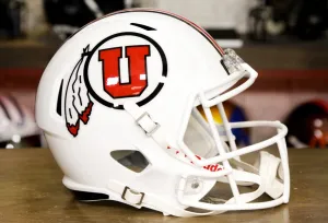 Utah Utes Riddell Speed Display Helmet - White