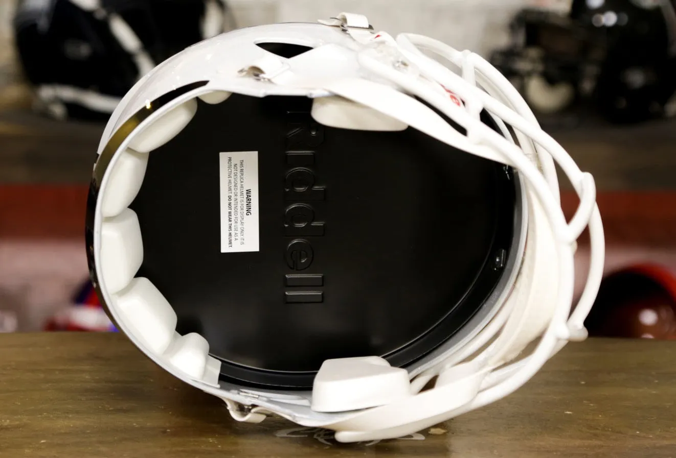 Utah Utes Riddell Speed Display Helmet - White