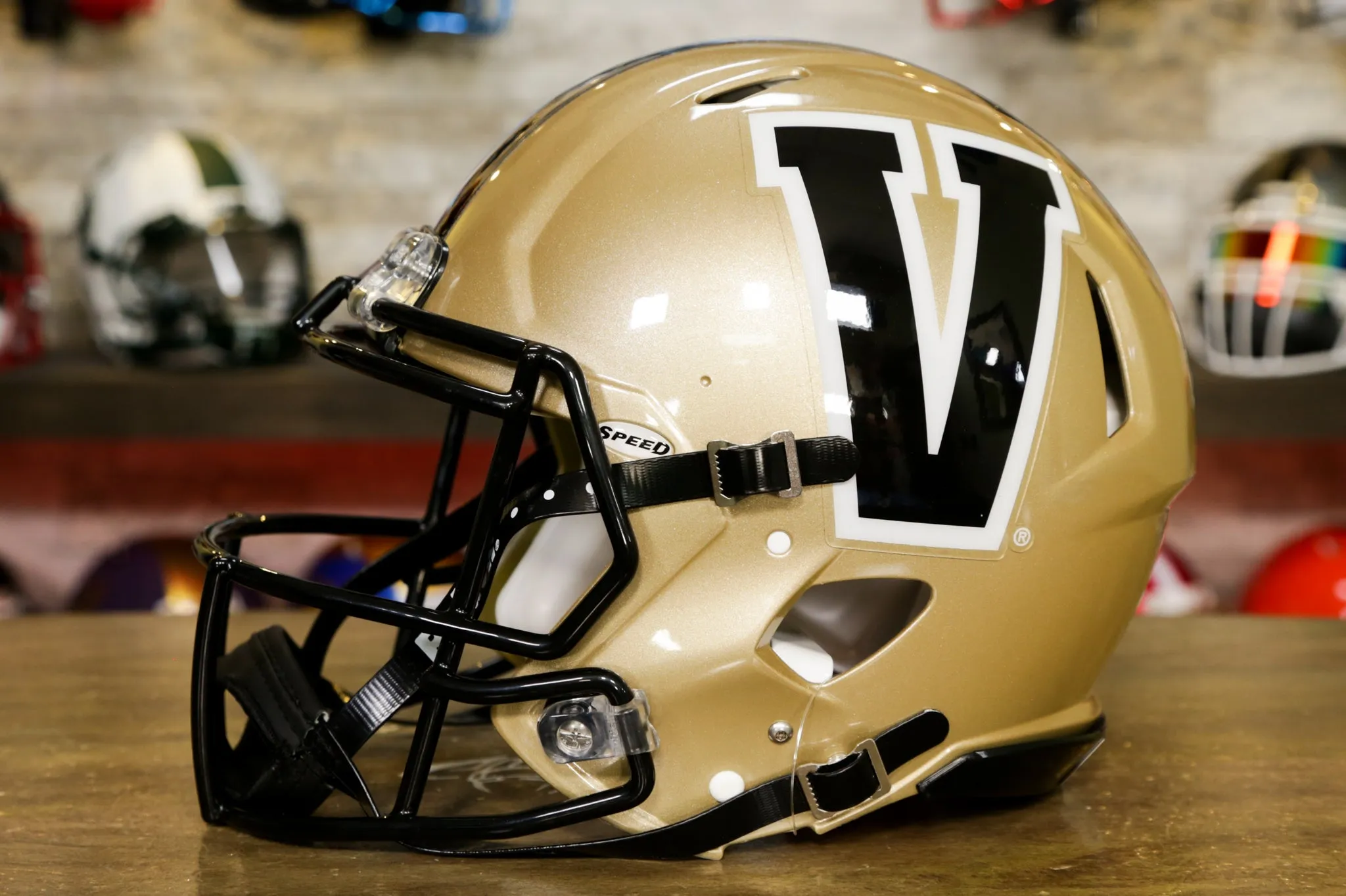 Vanderbilt Commodores Riddell Speed Authentic Helmet
