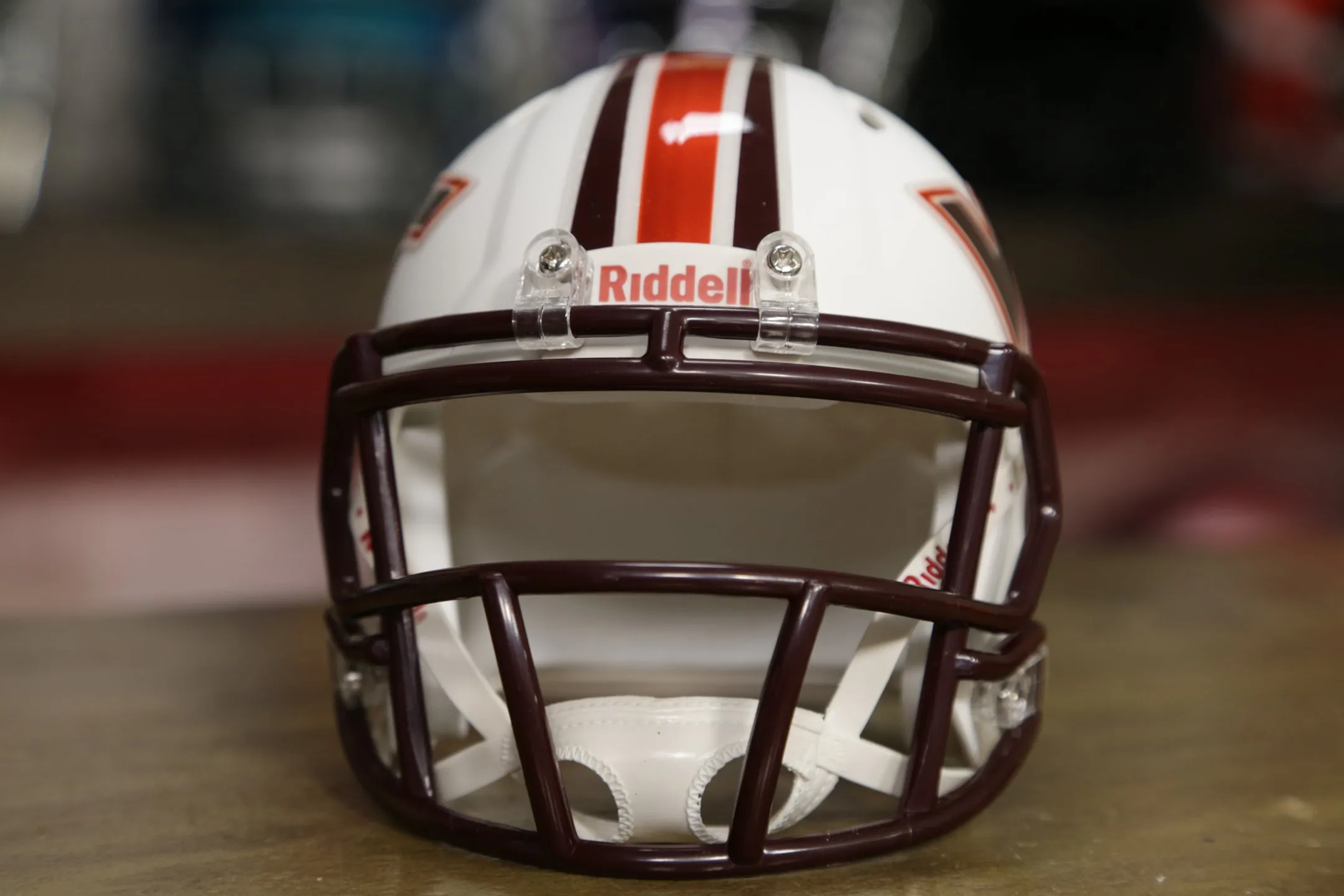 Virginia Tech Hokies Riddell Speed Mini Helmet - Flat White