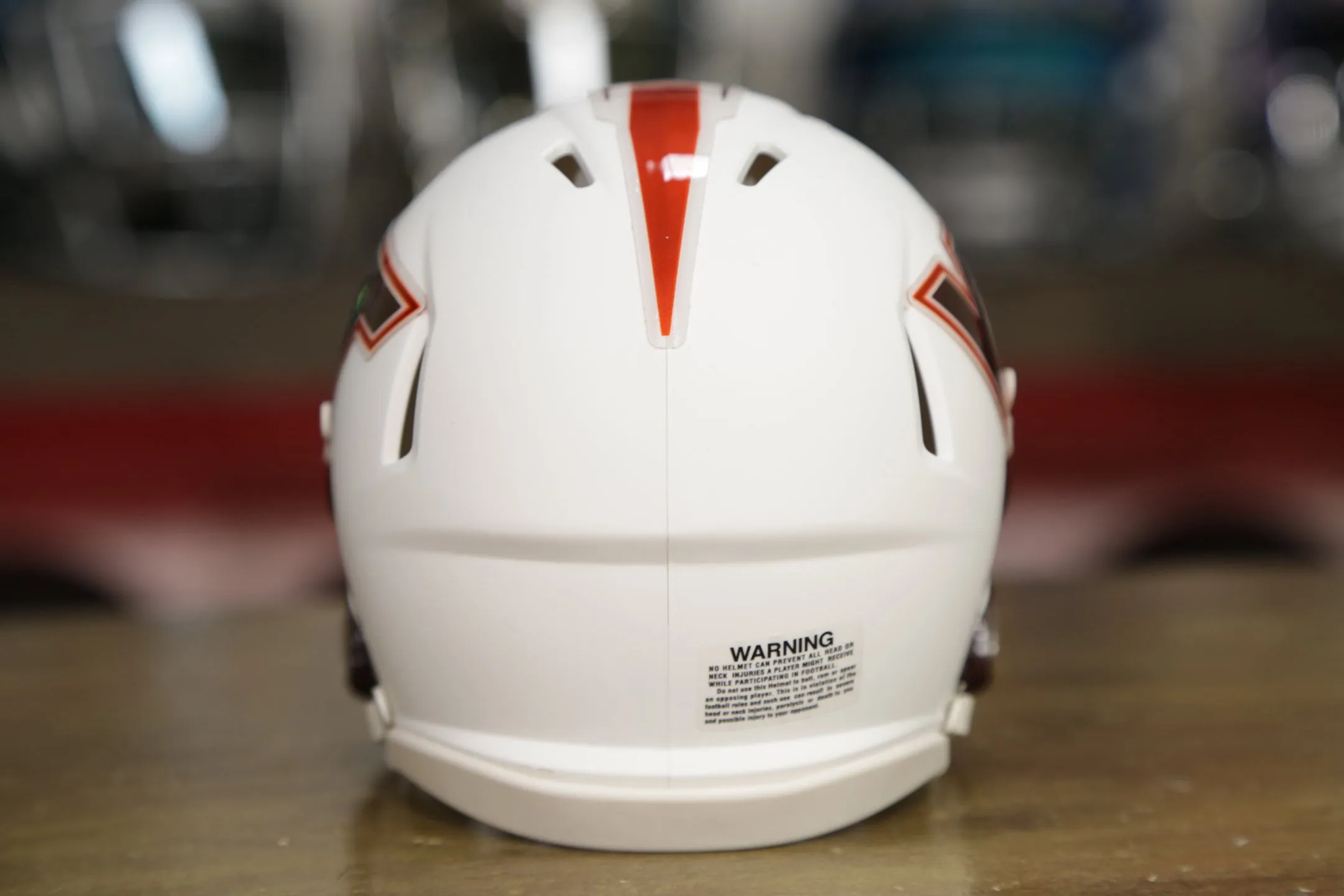 Virginia Tech Hokies Riddell Speed Mini Helmet - Flat White