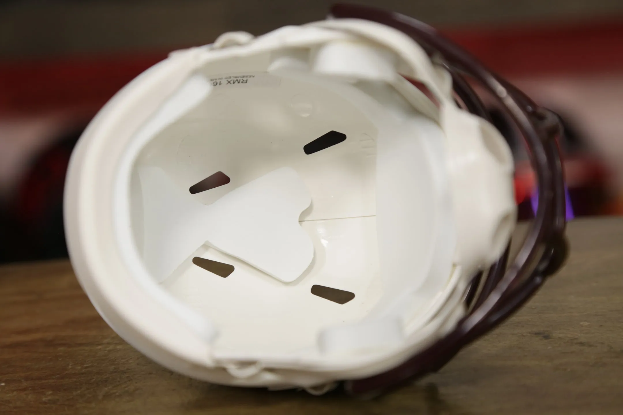 Virginia Tech Hokies Riddell Speed Mini Helmet - Flat White