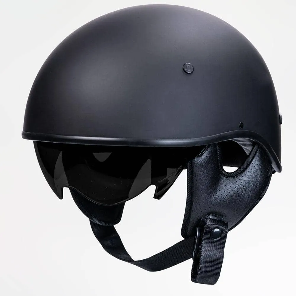 Voss 707Frp Fuschia Painted Skull Half Helmet