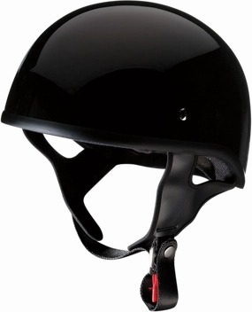 Z1R CC Beanie Half Shell Helmet Gloss Black