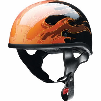 Z1R CC Beanie Half Shell Helmet Hellfire Orange
